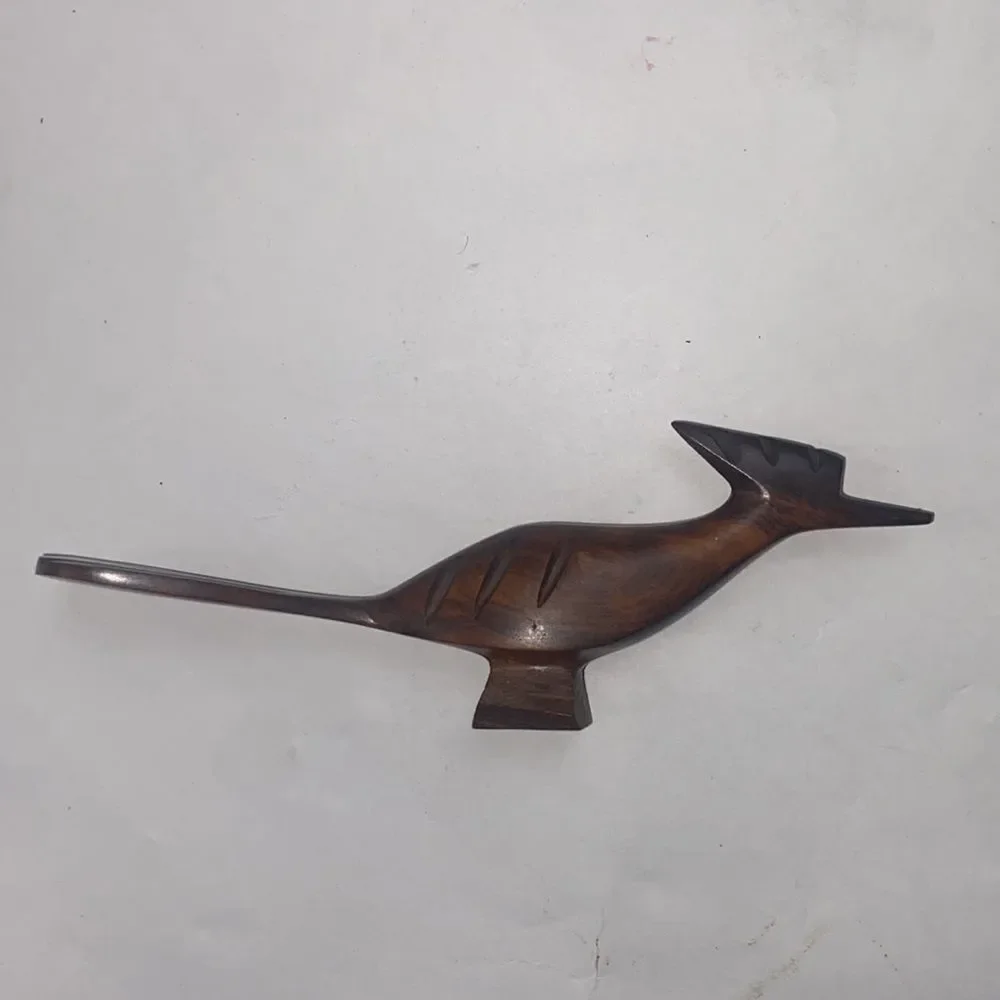 Mid Century Modern Wood Road Runner Roadrunner Handmade Made In Mexico